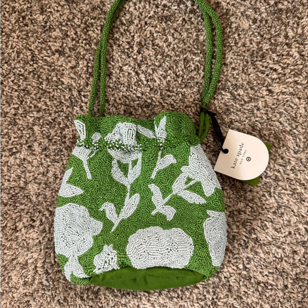 Simply Elegant Kate Spade Beaded Bucket Bag